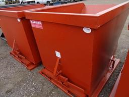 KT Unused 1.5-Cubic Yard Self Dumping Hopper, 4000 LB Capacity