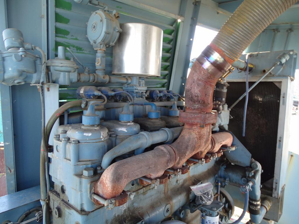 125KW Standby Generator, Cummins 6-Cylinder Gas Engine, Enclosure, Hour Meter Reads: 711, s/n: