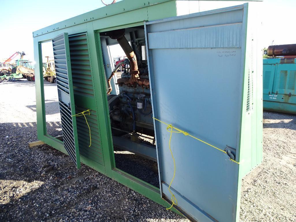 125KW Standby Generator, Cummins 6-Cylinder Gas Engine, Enclosure, Hour Meter Reads: 711, s/n: