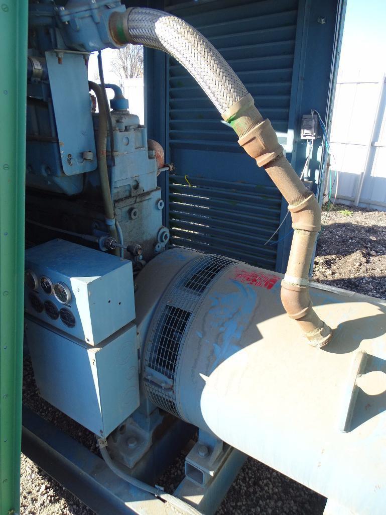 125KW Standby Generator, Cummins 6-Cylinder Gas Engine, Enclosure, Hour Meter Reads: 711, s/n: