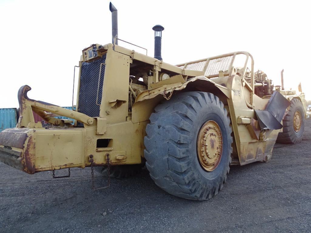 1988 Caterpillar 627E Motor Scraper, Twin Engine, Push/ Pull, 33.25-29 Tires, S/N: 6GB00676