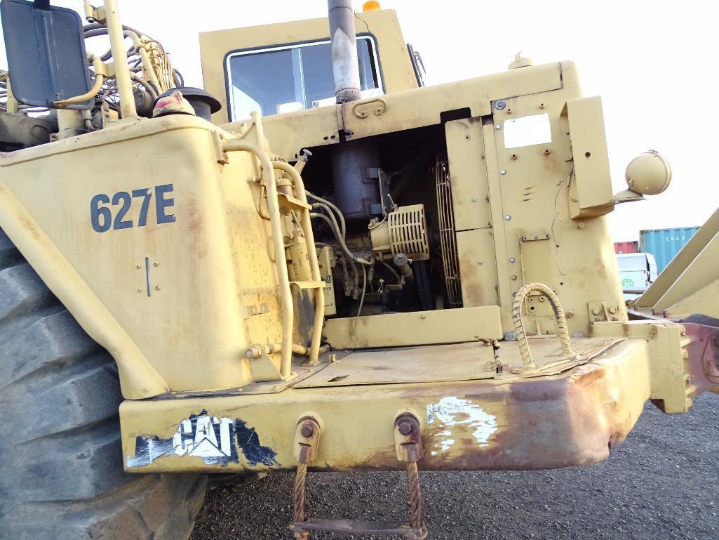 1988 Caterpillar 627E Motor Scraper, Twin Engine, Push/ Pull, 33.25-29 Tires, S/N: 6GB00676