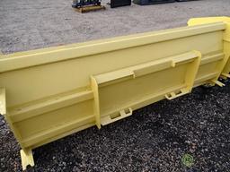 New 93in Heavy Duty Snow Pusher To Fit Skid Steer Loader