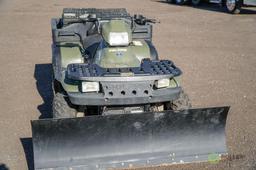 Polaris Sportsman 500 6x6 ATV, w/ Tracks, Front Snow Plow, On Demand AWD, Hour Meter Reads: 1560 -