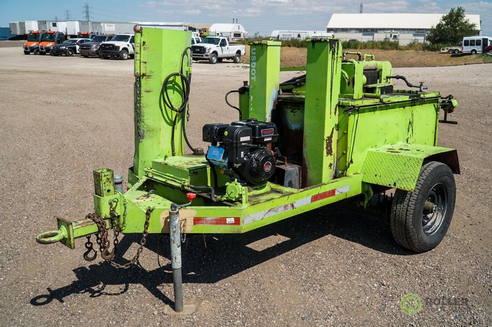 1991 CLEASBY S/A Towable Crack Sealing Machine, Predator Gas Engine, Pintle Hitch VIN:0J100991002