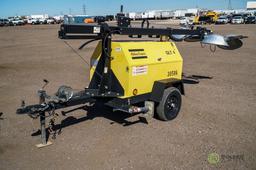 2009 Atlas Copco QLT4 Towable Light Tower, Yanmar Diesel, Ball Hitch, Hour Meter Reads: 192,