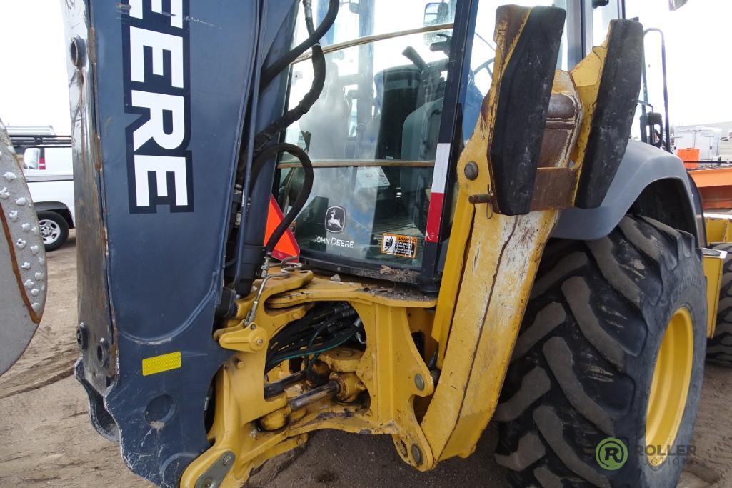 2010 JOHN DEERE 410J 4WD Loader/Backhoe, Extendahoe, Auxiliary Hydraulics, EROPS, A/C & Heat, 24in