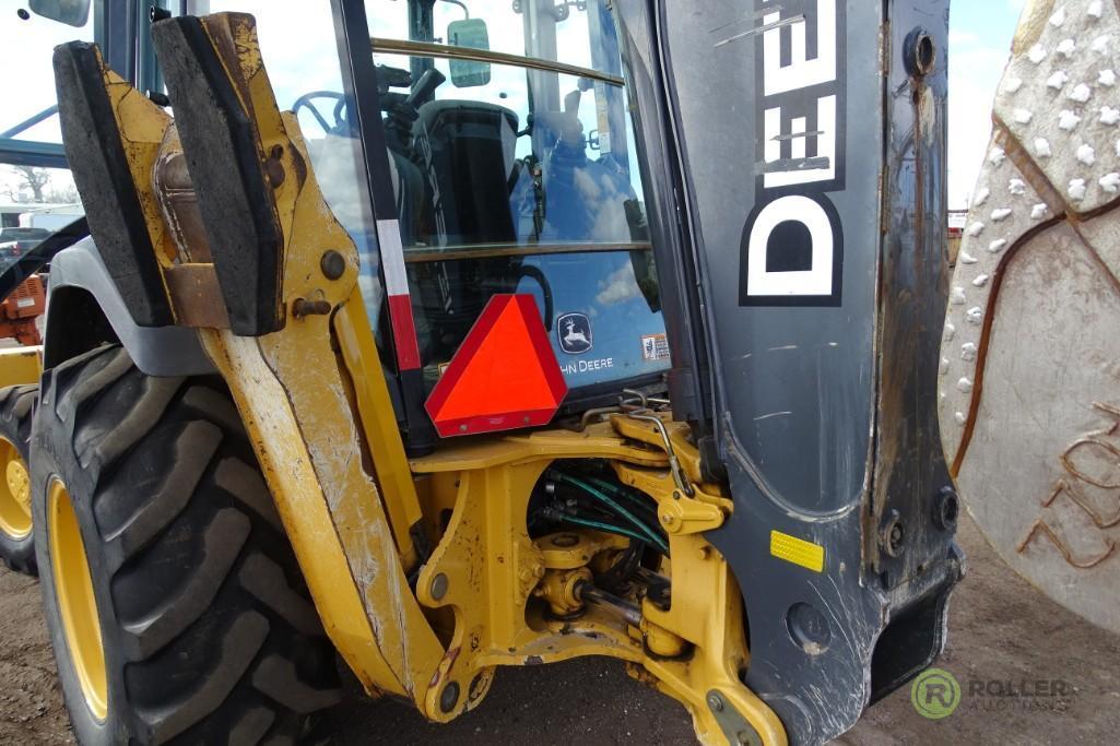 2010 JOHN DEERE 410J 4WD Loader/Backhoe, Extendahoe, Auxiliary Hydraulics, EROPS, A/C & Heat, 24in