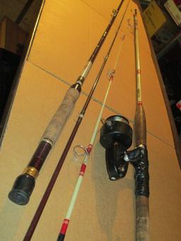 2 Cork Handled Fishing Rods -> Will not be Shipped! <- con 752