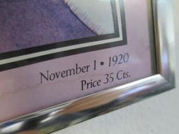 Framed 31.5x14 Vogue November 1920 - Will not be shipped - con 694