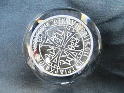 Foreign Glass Paper Weight - con 3