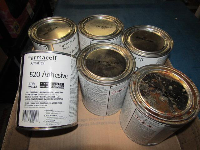 Six cans of New Armacell 520 Adhesive -d will not ship - con 841