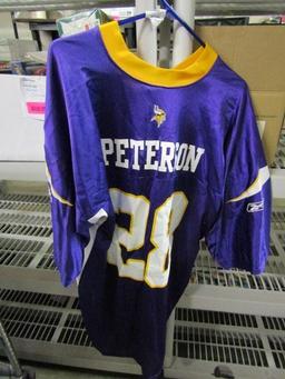 Vikings #28 Peterson Jersey - Size 2XL - con 3