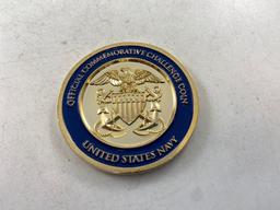 US Navy USS Missouri Challenge Coin - con 346