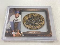 Ernie Banks Historic Patch Card - con 346