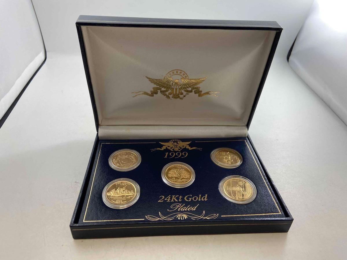 1999 24k Gold Plated State Quarter Set - con 346