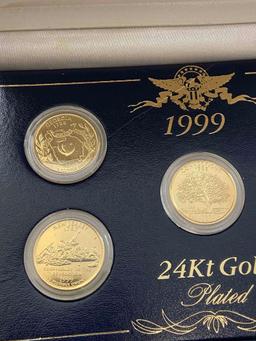 1999 24k Gold Plated State Quarter Set - con 346