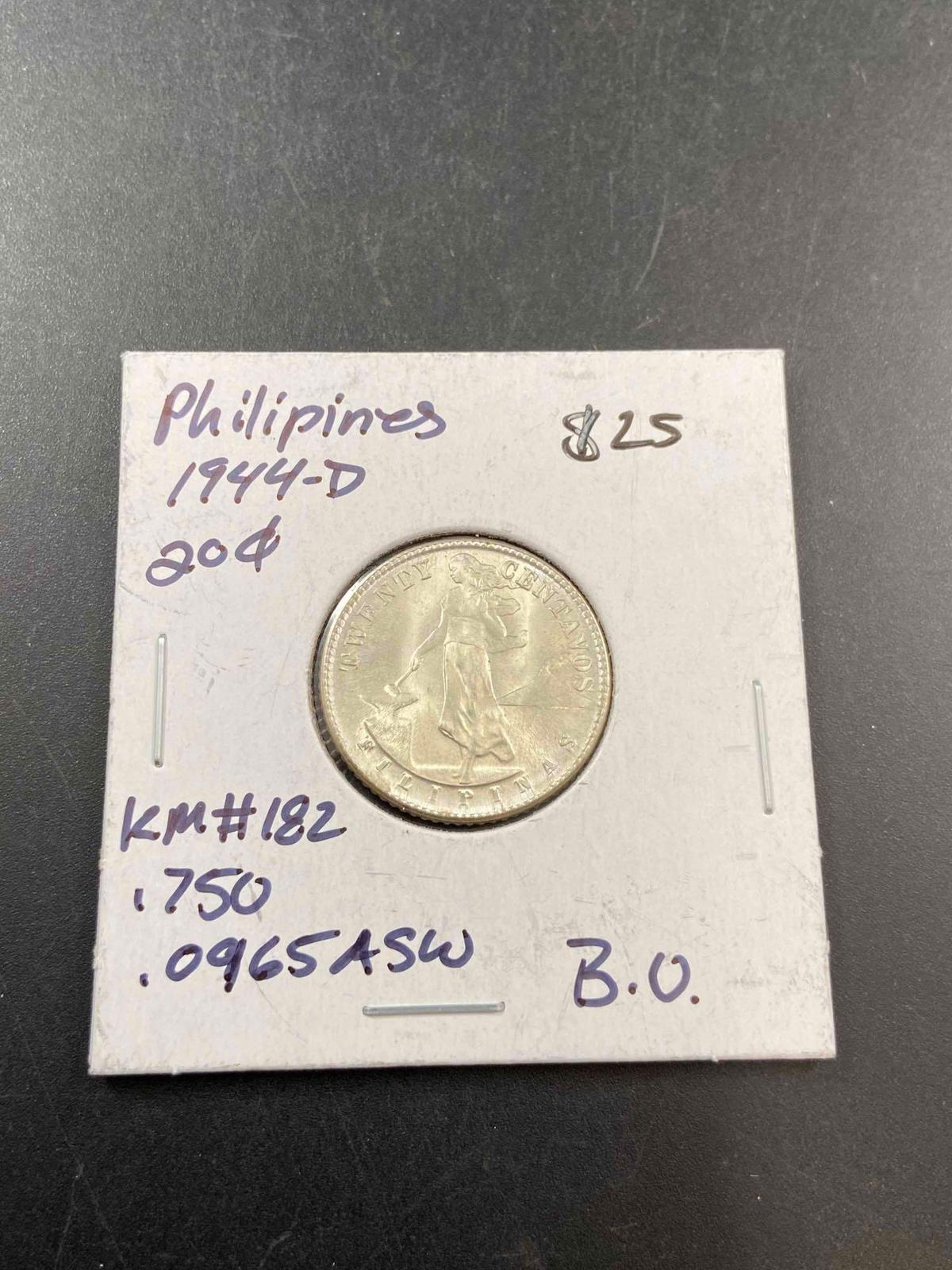 1944 - D WW2 Silver Coin - Con 346