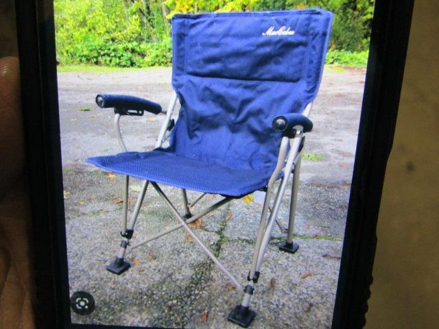2x MacCabee Folding Camping Chairs - Con 672 - Will Not Be Shipped