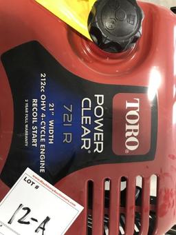 Snowblower Toro Power clear 721R 0 Toro Power Clear 721r Snowblower. 21 Inc