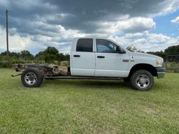 2009 Dodge 2500 VIN: 3D7KS28T29G501726 Odometer States: 308,393 Color: Whit