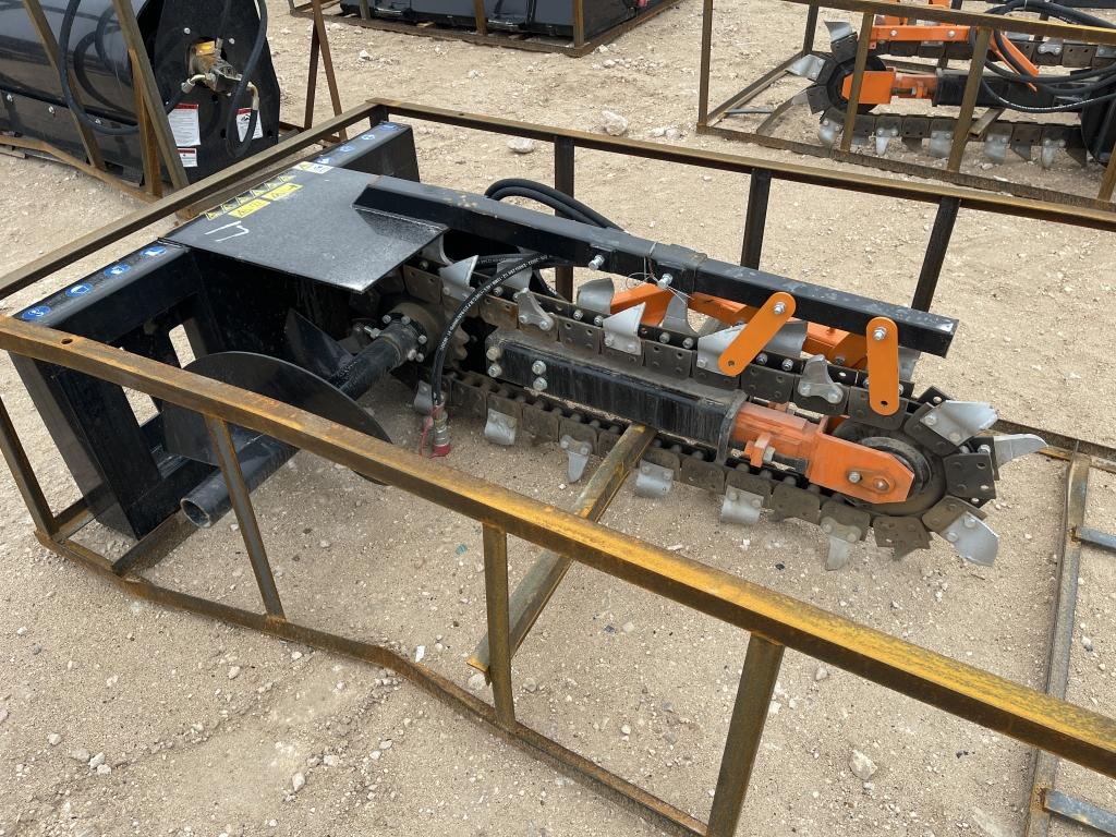 Trencher Skid Steer Attachment Location: Odessa, TX