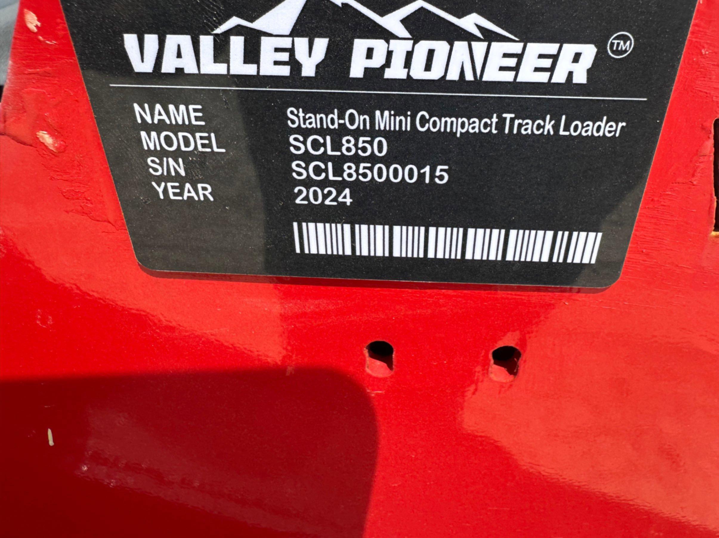 2024 VALLEY PIONEER STAND ON MINI COMPACT TRACK LOADER