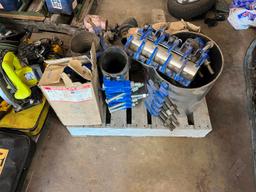 PALLET OF PIPE CLAMPS
