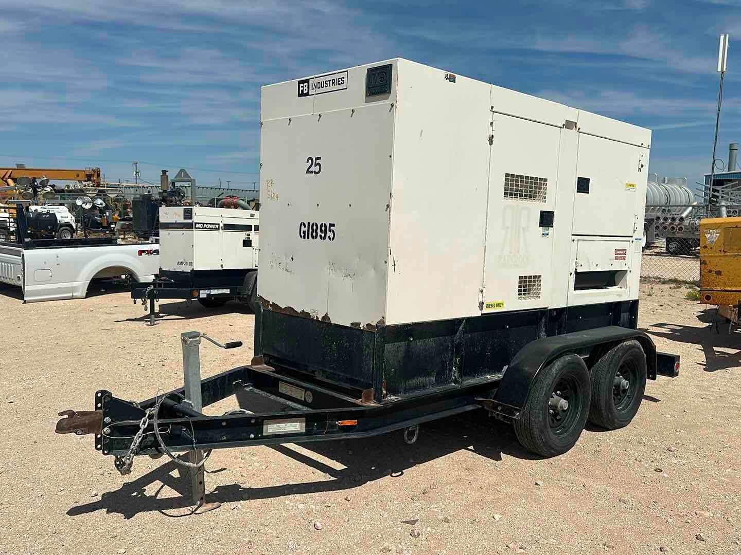2016 S & B TRAILER 125KW MULTIQUIP GENERATOR
