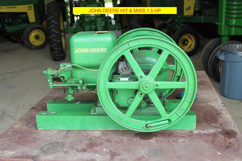 John Deere Hit and Miss Type E, 1 1/2 HP, 600 RPM, SN#352747