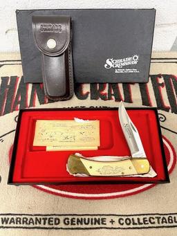 SCHRADE SINGLE BLADE LOCKBACK KNIFE IN BOX