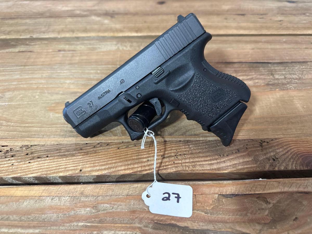 Glock 27 SN# PXX054 .40cal S/A Pistol...