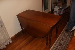 Cherry Gateleg Oval Drop Leaf Table