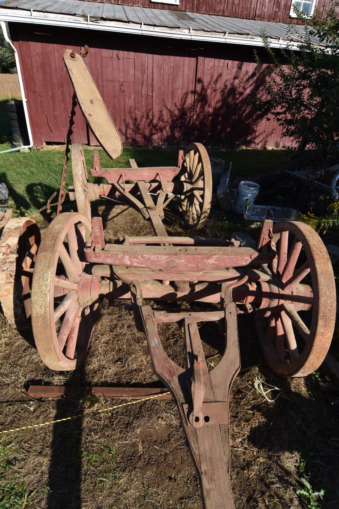 Wood Wheel Wagon Frame