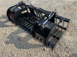 75" Rock & Brush Grapple, all HD 5/16" tines with bolt on removable side plates