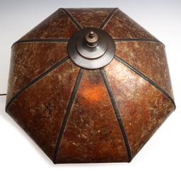 A POTTERY LAMP WITH NUDE FIGURES SIGNED OLIVE KOOKEN