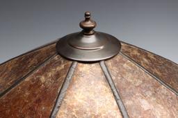 A POTTERY LAMP WITH NUDE FIGURES SIGNED OLIVE KOOKEN