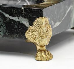 AN EARLY 20TH C. FRENCH EMPIRE STYLE INKWELL WITH EAGLE