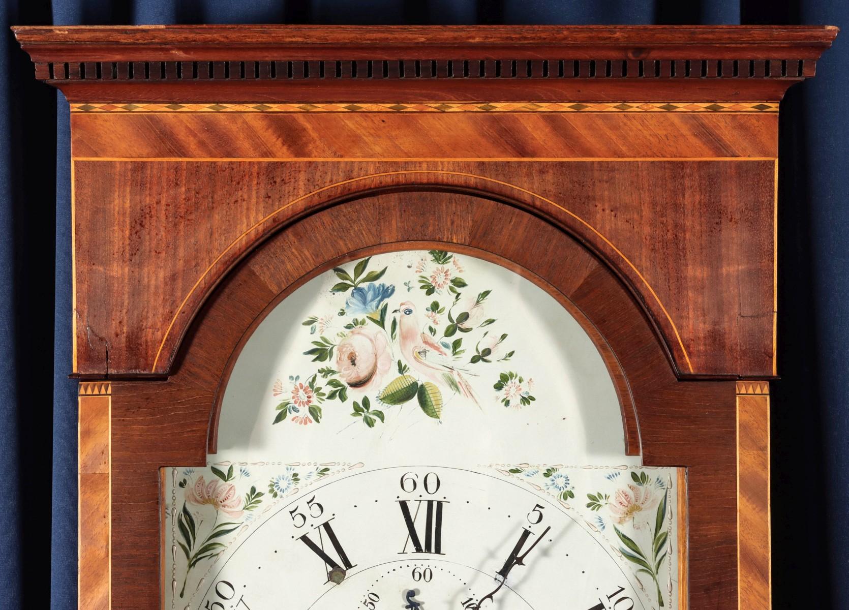 AN EARLY 19TH C. SCOTTISH TALL CLOCK SIGNED DUMBARTON