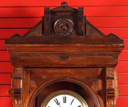 A 19TH C. JEWELER'S REGULATOR CASE W/ PINWHEEL MOVEMENT