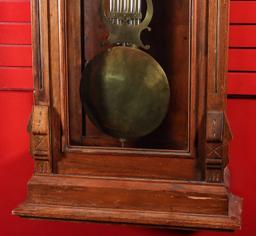 A 19TH C. JEWELER'S REGULATOR CASE W/ PINWHEEL MOVEMENT
