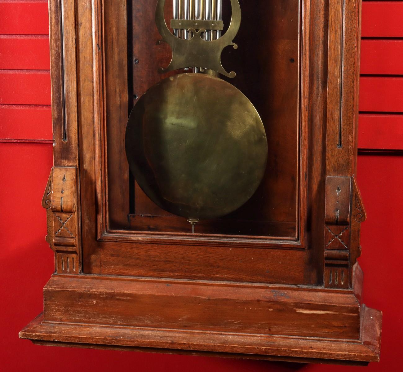A 19TH C. JEWELER'S REGULATOR CASE W/ PINWHEEL MOVEMENT