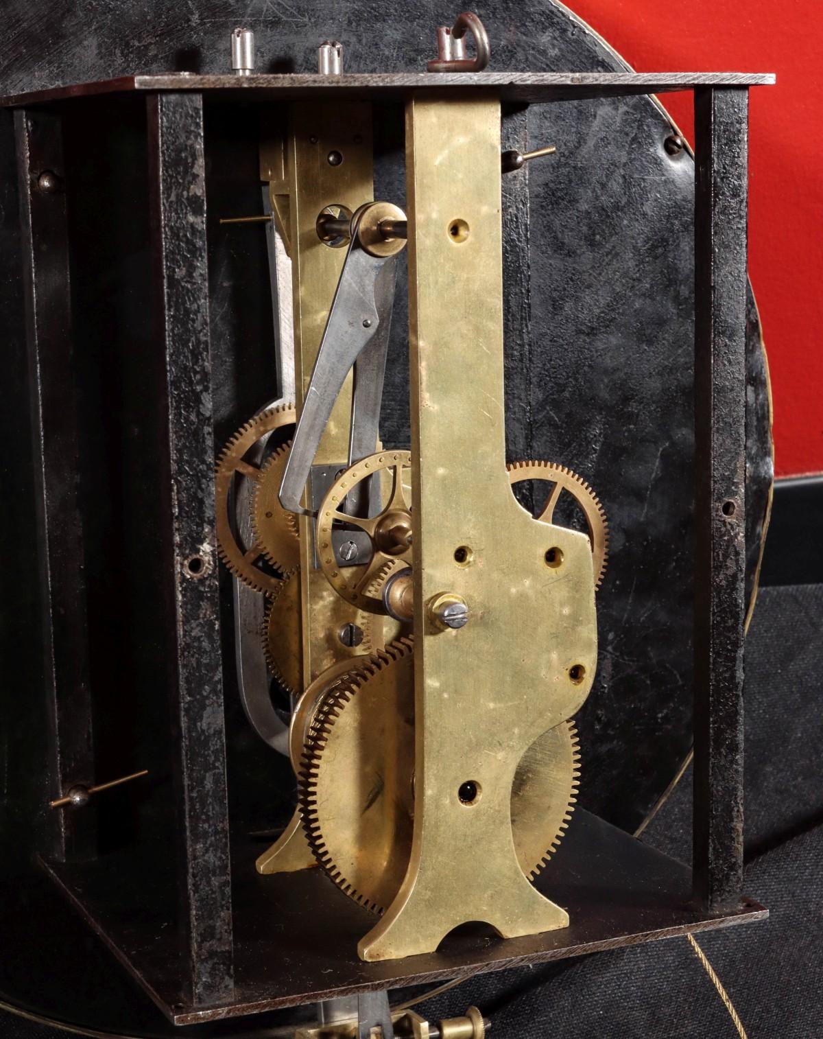 A 19TH C. JEWELER'S REGULATOR CASE W/ PINWHEEL MOVEMENT