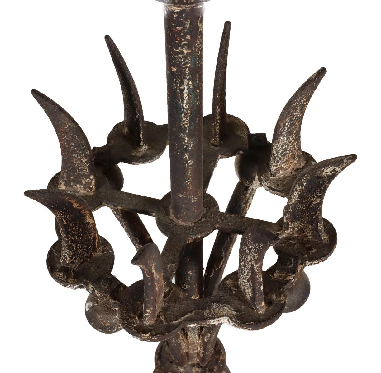 A LARGE, HEAVY CAST IRON VICTORIAN WEATHERVANE