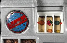 A GROETCHEN COLUMBIA 5-CENT COUNTER TOP SLOT MACHINE