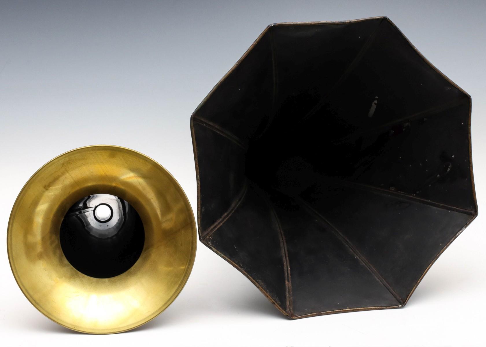 AN EDISON GEM CYLINDER PHONOGRAPH WITH OUTSIDE HORNS