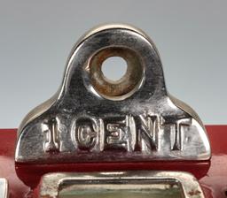 A GOTTLIEB 1 CENT GRIP STRENGTH MACHINE
