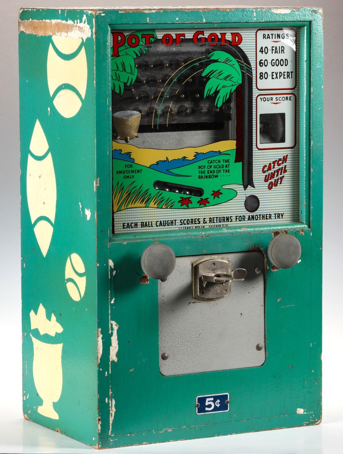 A J.J FRANTZ POT OF GOLD 5 CENT TRADE STIMULATOR C 1955