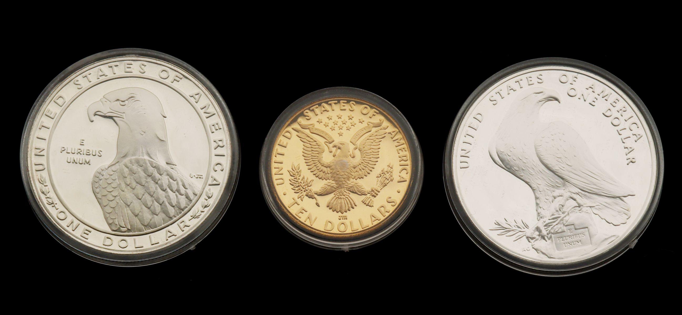 A U.S. MINT 1983-1984 OLYMPICS COMMEMORATIVE COIN SET