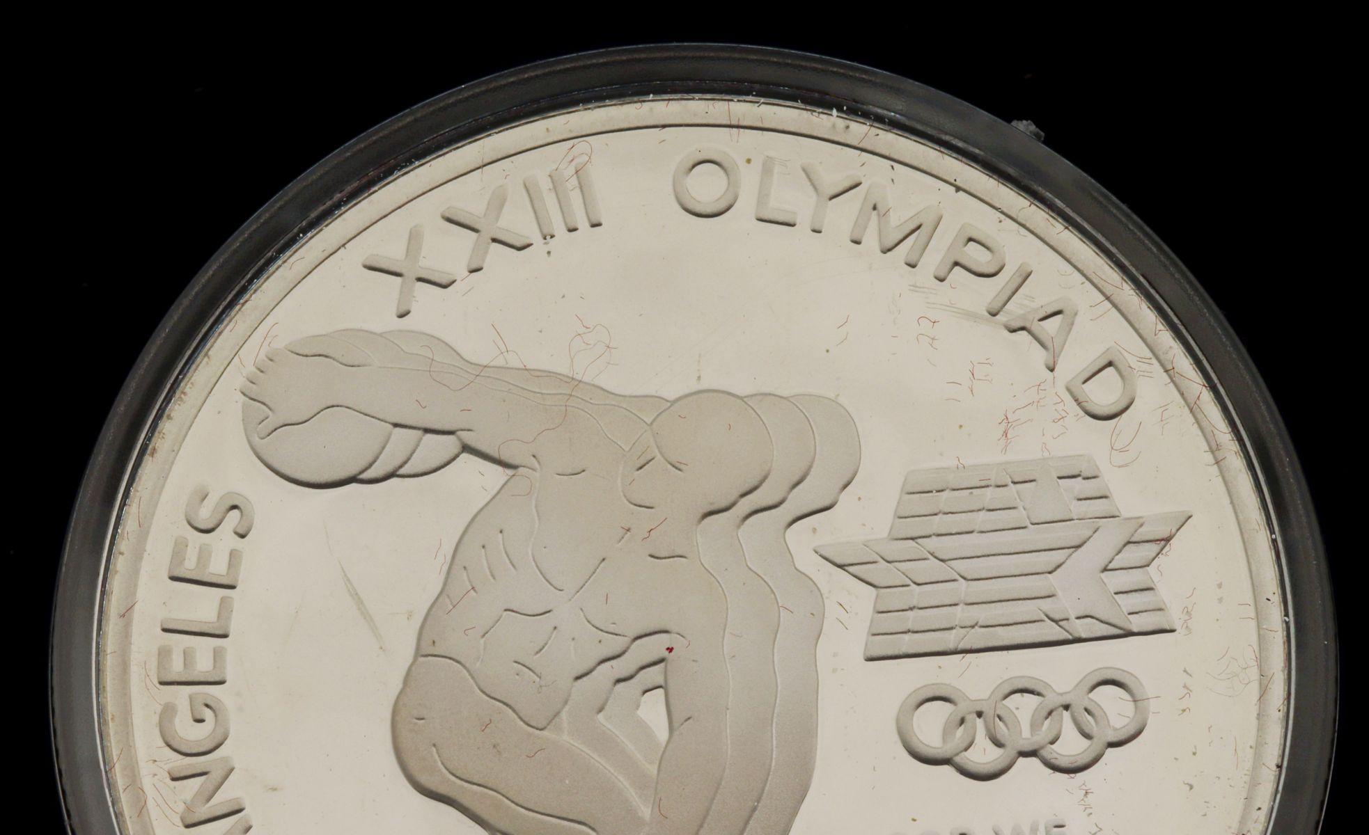 A U.S. MINT 1983-1984 OLYMPICS COMMEMORATIVE COIN SET